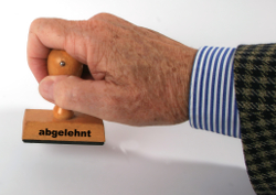 Stempel: abgelehnt